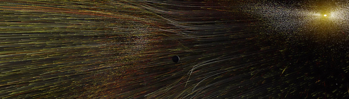 Graphic of the solar wind